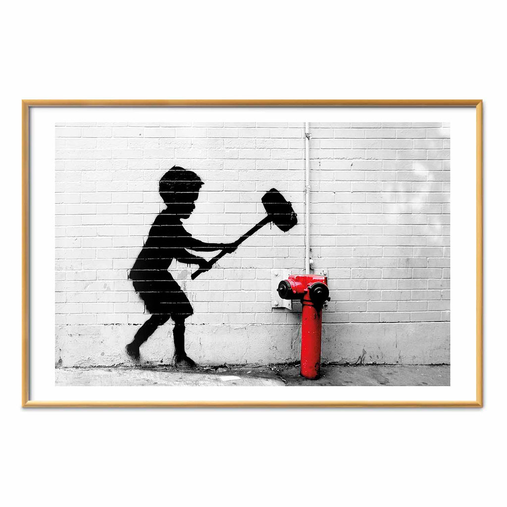Graffiti Fire Hydrant Street Art Poster