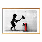 Graffiti Fire Hydrant Street Art Poster