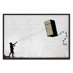Flying Fridge Graffiti Canvas Print