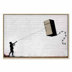 Flying Fridge Graffiti Canvas Print