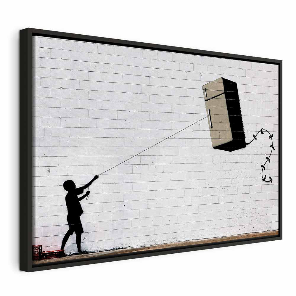 Flying Fridge Graffiti Canvas Print