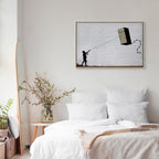 Flying Fridge Graffiti Canvas Print