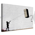 Flying Fridge Graffiti Canvas Print