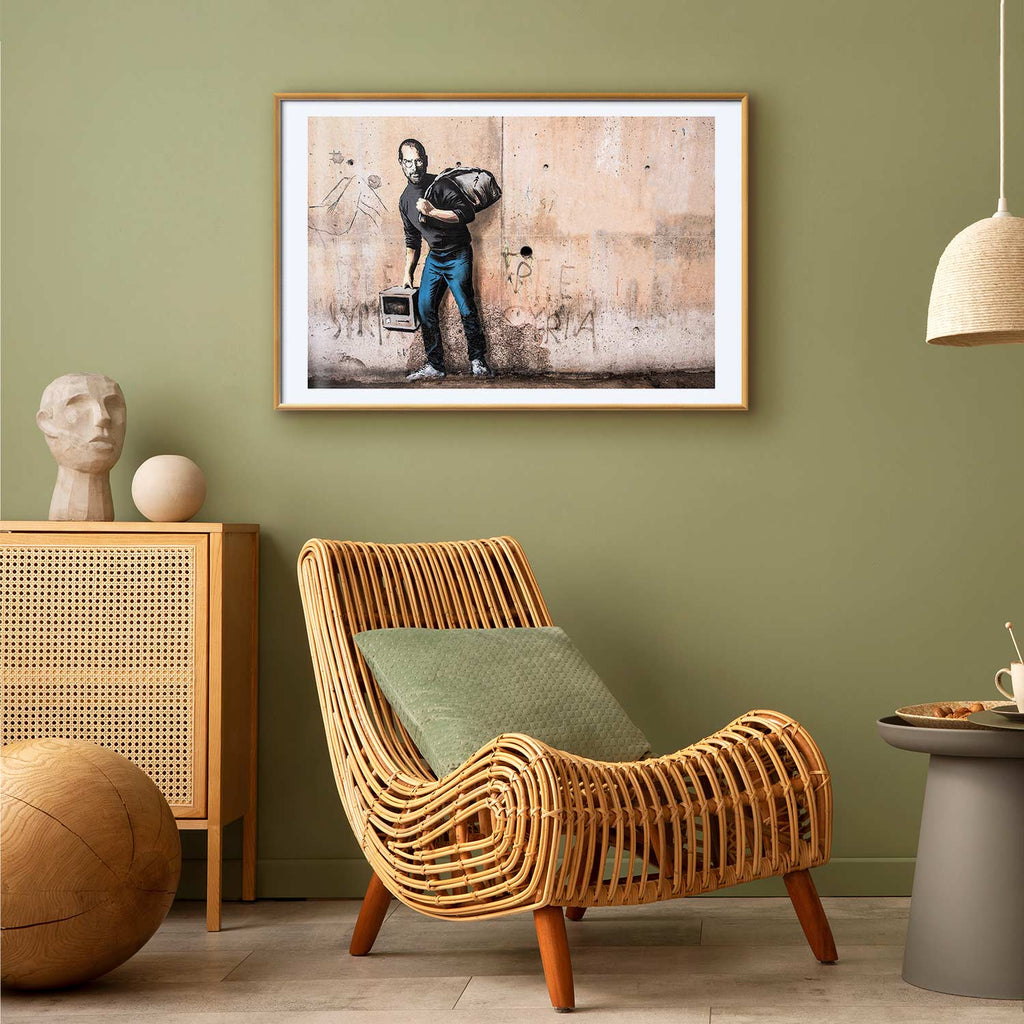 Banksy Street Art Portrait Poster