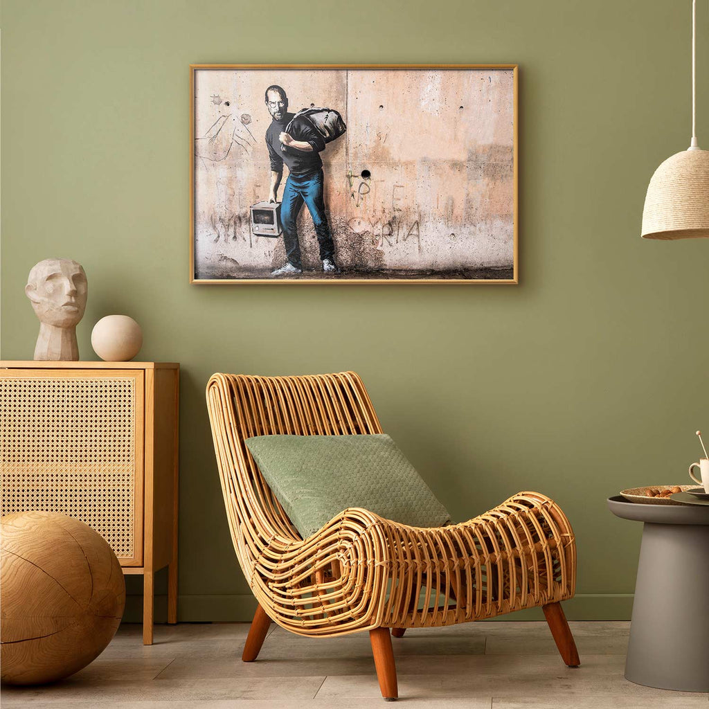 Banksy Street Art Portrait Poster