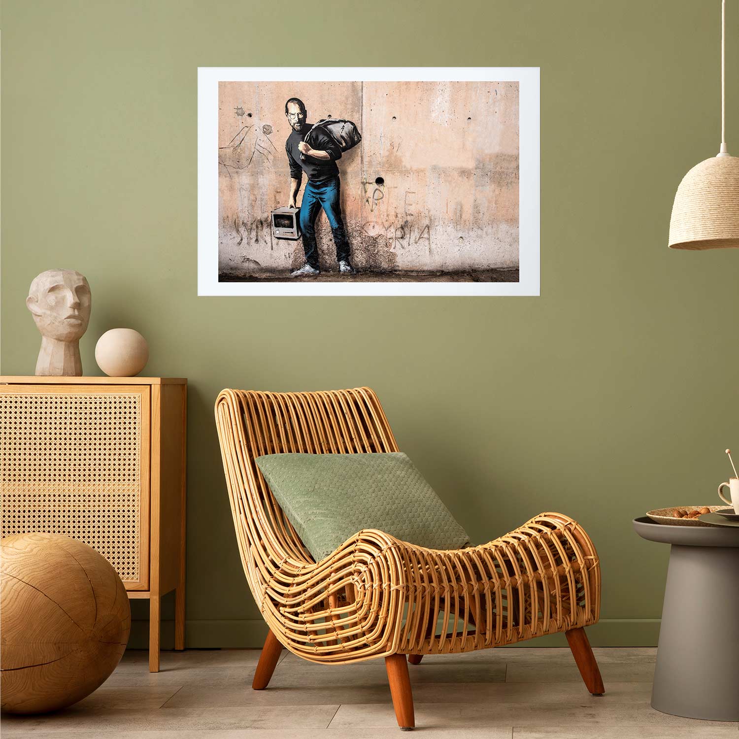 Banksy Street Art Portrait Poster