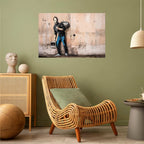 Banksy Street Art Portrait Poster