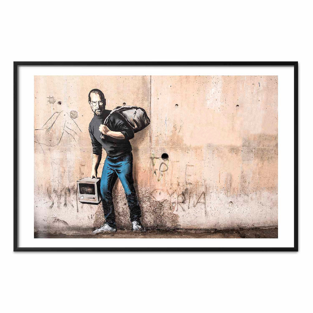 Banksy Street Art Portrait Poster