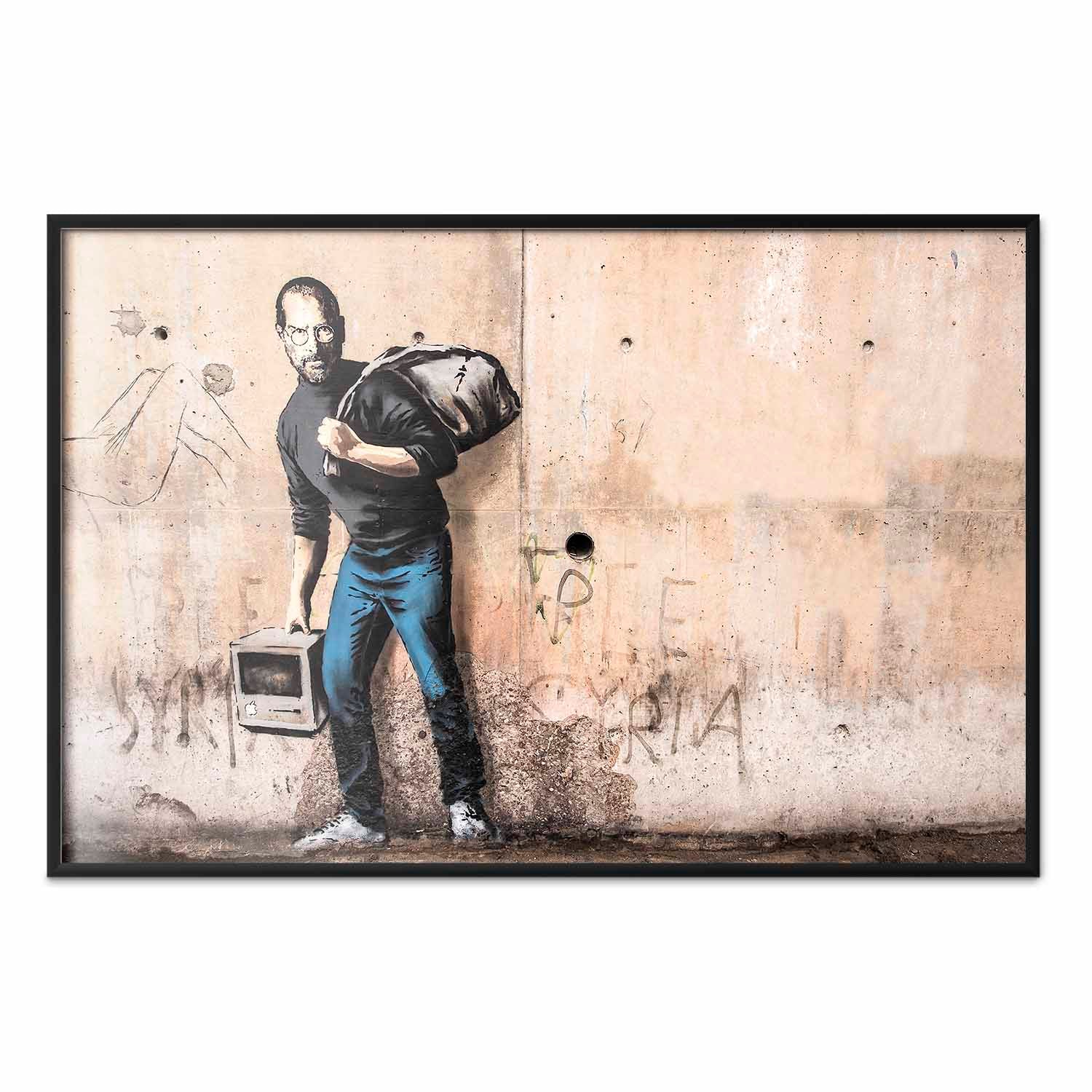 Banksy Street Art Portrait Poster