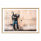 Banksy Street Art Portrait Poster