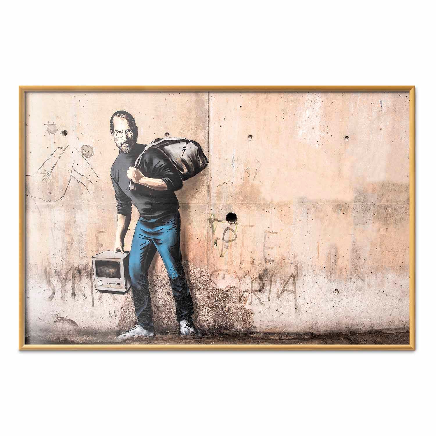Banksy Street Art Portrait Poster