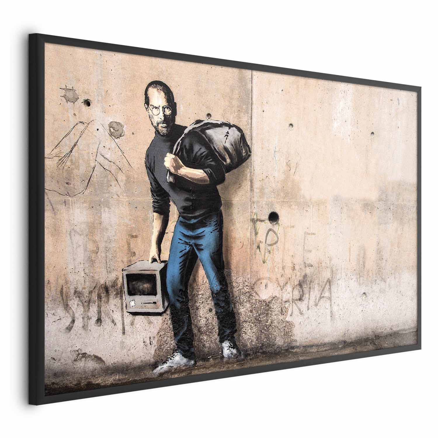Banksy Street Art Portrait Poster