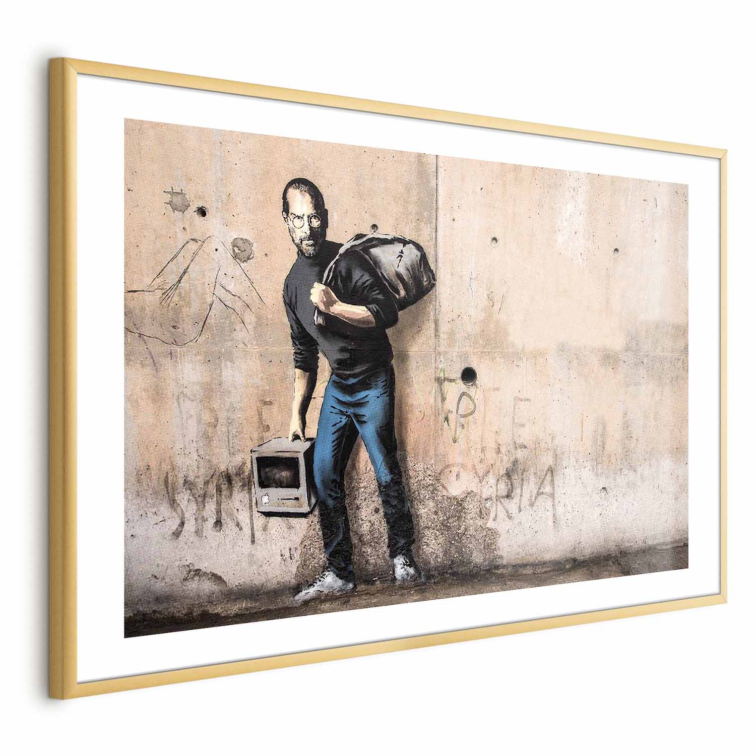 Banksy Street Art Portrait Poster