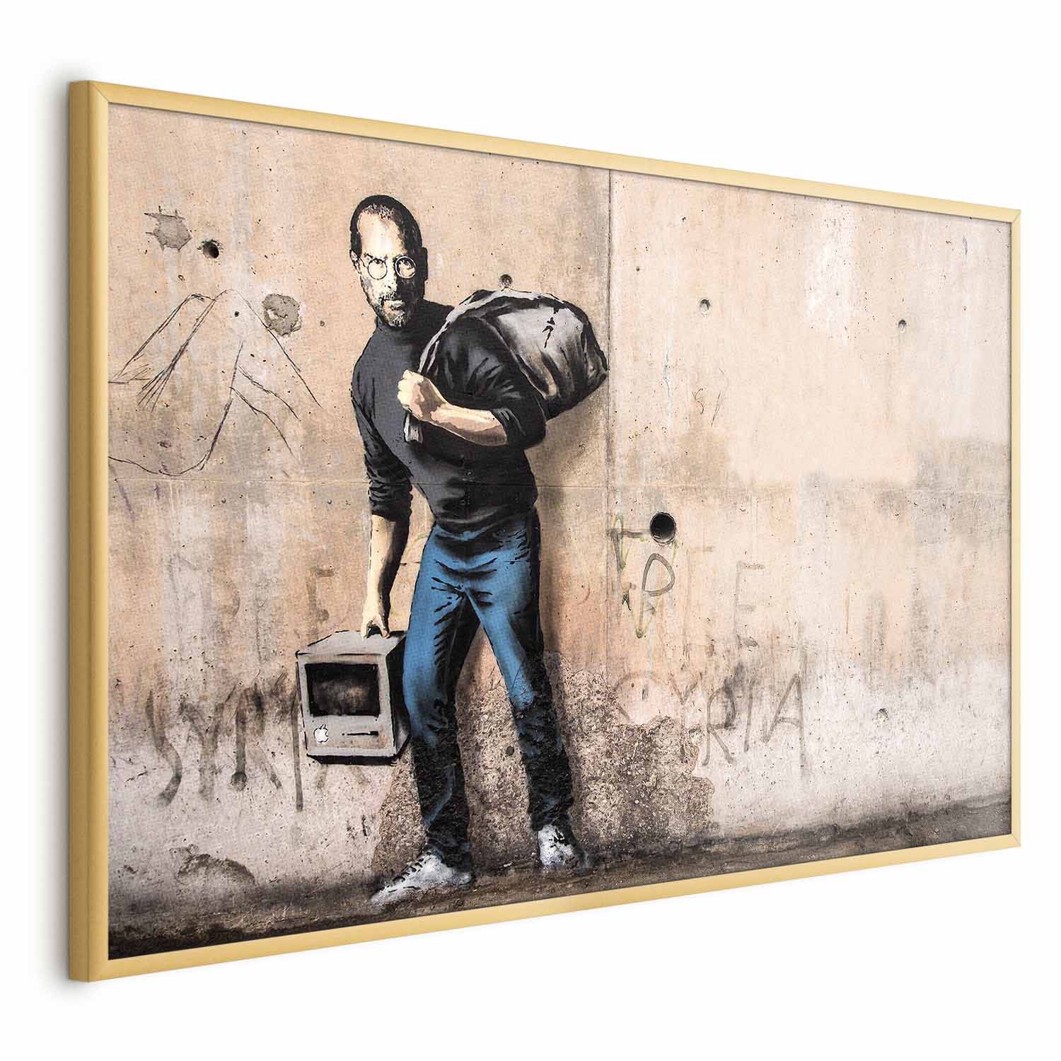 Banksy Street Art Portrait Poster