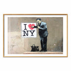 Banksy Graffiti Hearts Inscriptions Poster