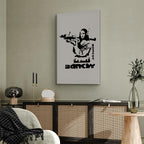 Banksy Graffiti Mona Lisa Street Art Canvas Print