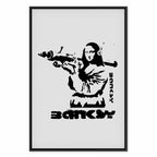 Banksy Graffiti Mona Lisa Street Art Canvas Print