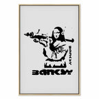 Banksy Graffiti Mona Lisa Street Art Canvas Print