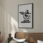 Banksy Graffiti Mona Lisa Street Art Canvas Print