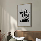 Banksy Graffiti Mona Lisa Street Art Canvas Print