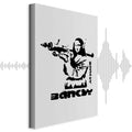 Banksy Graffiti Mona Lisa Street Art Canvas Print