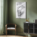 Ethnic Woman Portrait Vertical Canvas Print