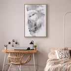 Ethnic Woman Portrait Vertical Canvas Print