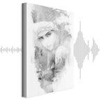 Ethnic Woman Portrait Vertical Canvas Print