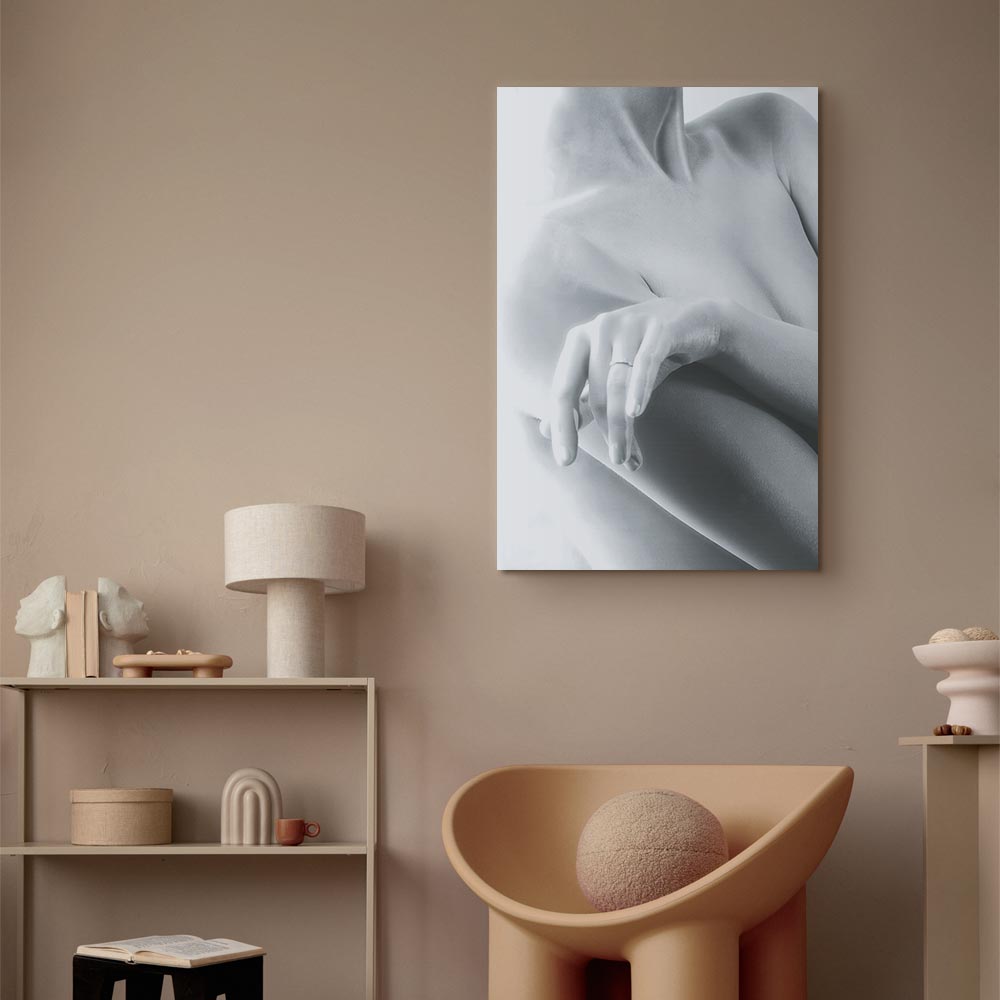 Feminine Portrait Vertical Canvas Print