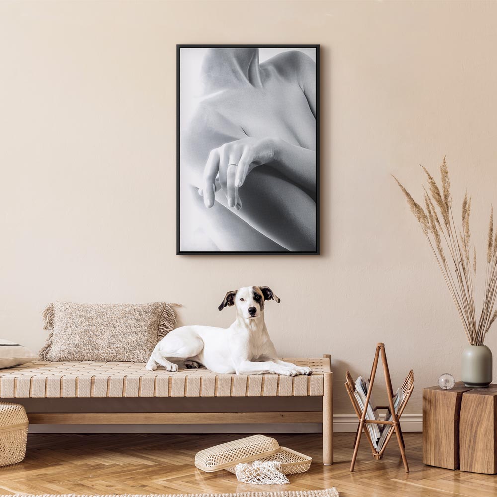 Feminine Portrait Vertical Canvas Print