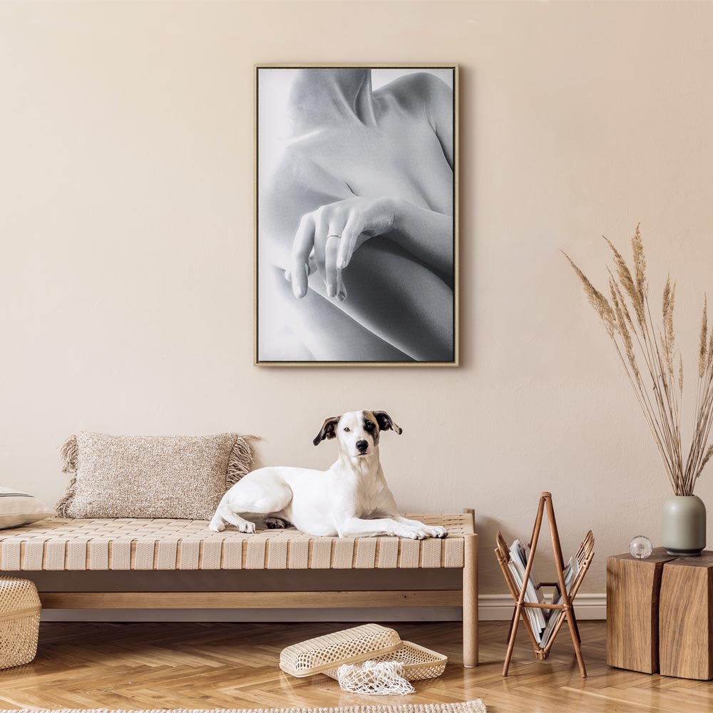 Feminine Portrait Vertical Canvas Print