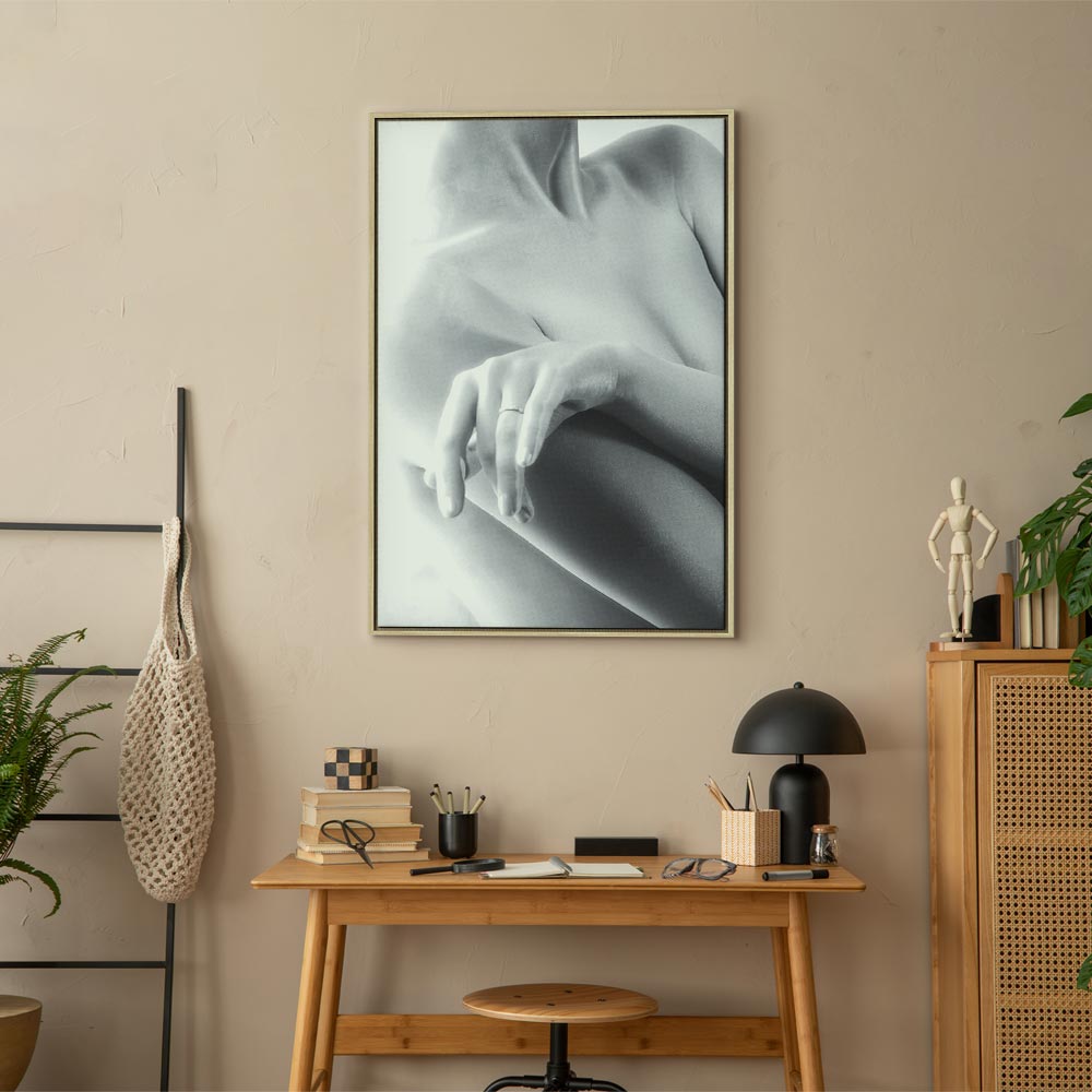 Feminine Portrait Vertical Canvas Print