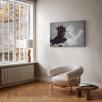 Abstract Couple Portrait Contemporary Canvas Print