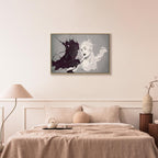 Abstract Couple Portrait Contemporary Canvas Print