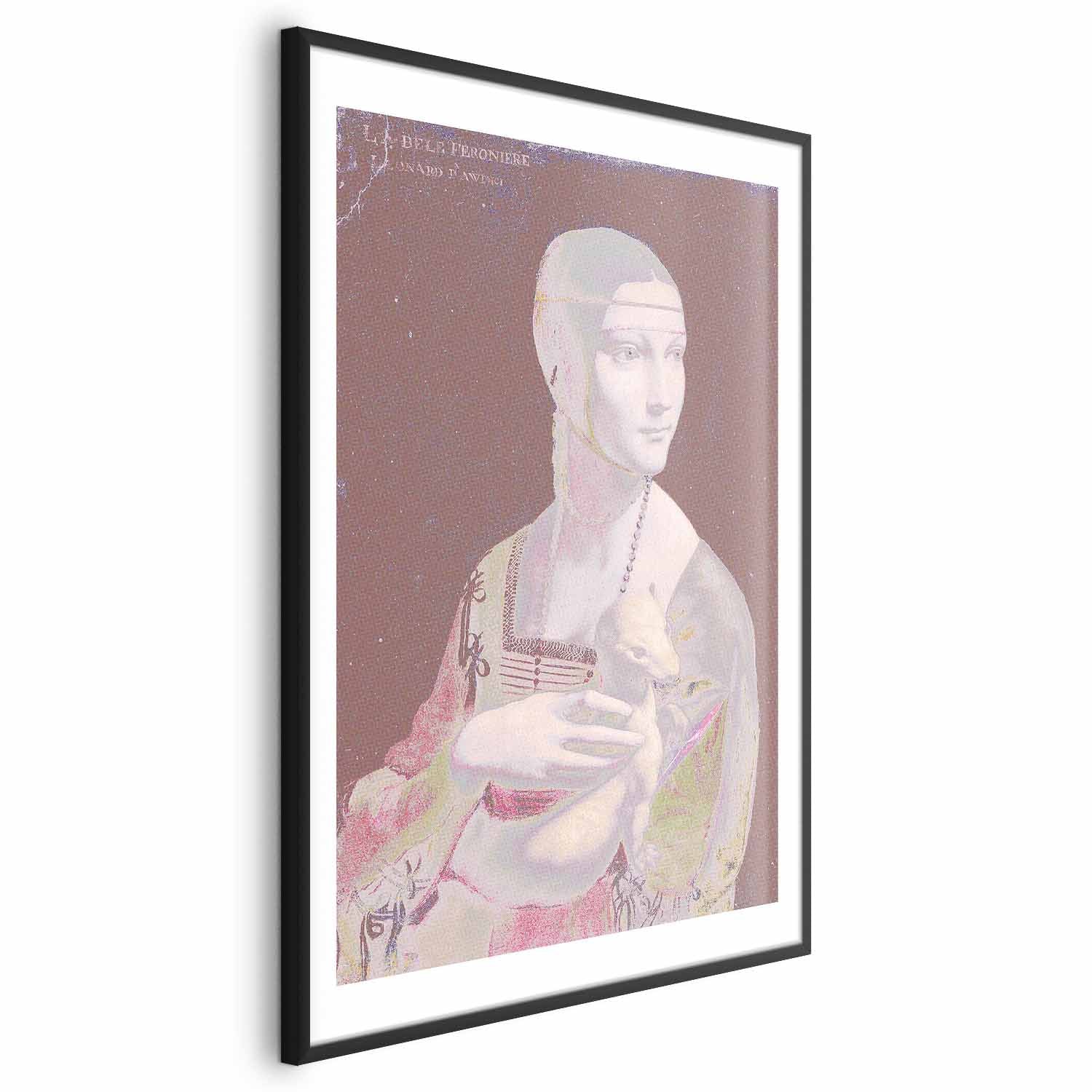Pastel Woman Portrait Contemporary Poster