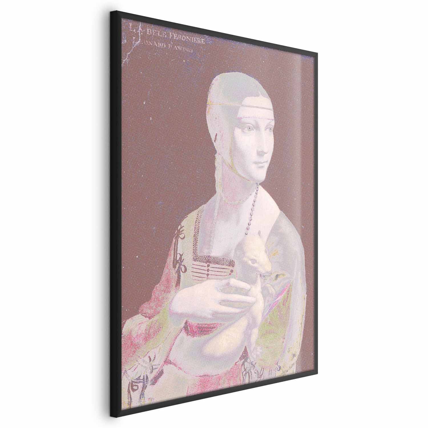 Pastel Woman Portrait Contemporary Poster
