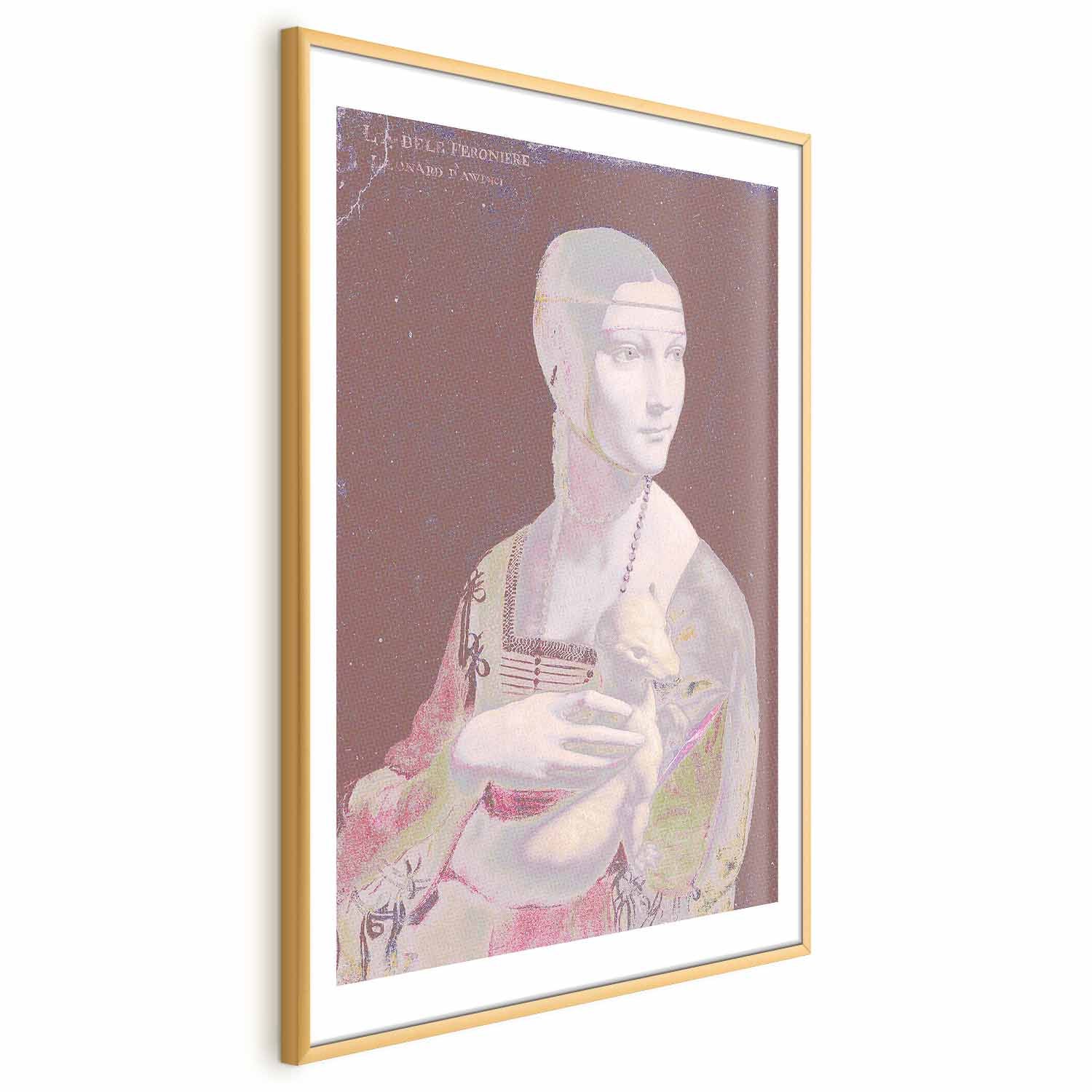 Pastel Woman Portrait Contemporary Poster