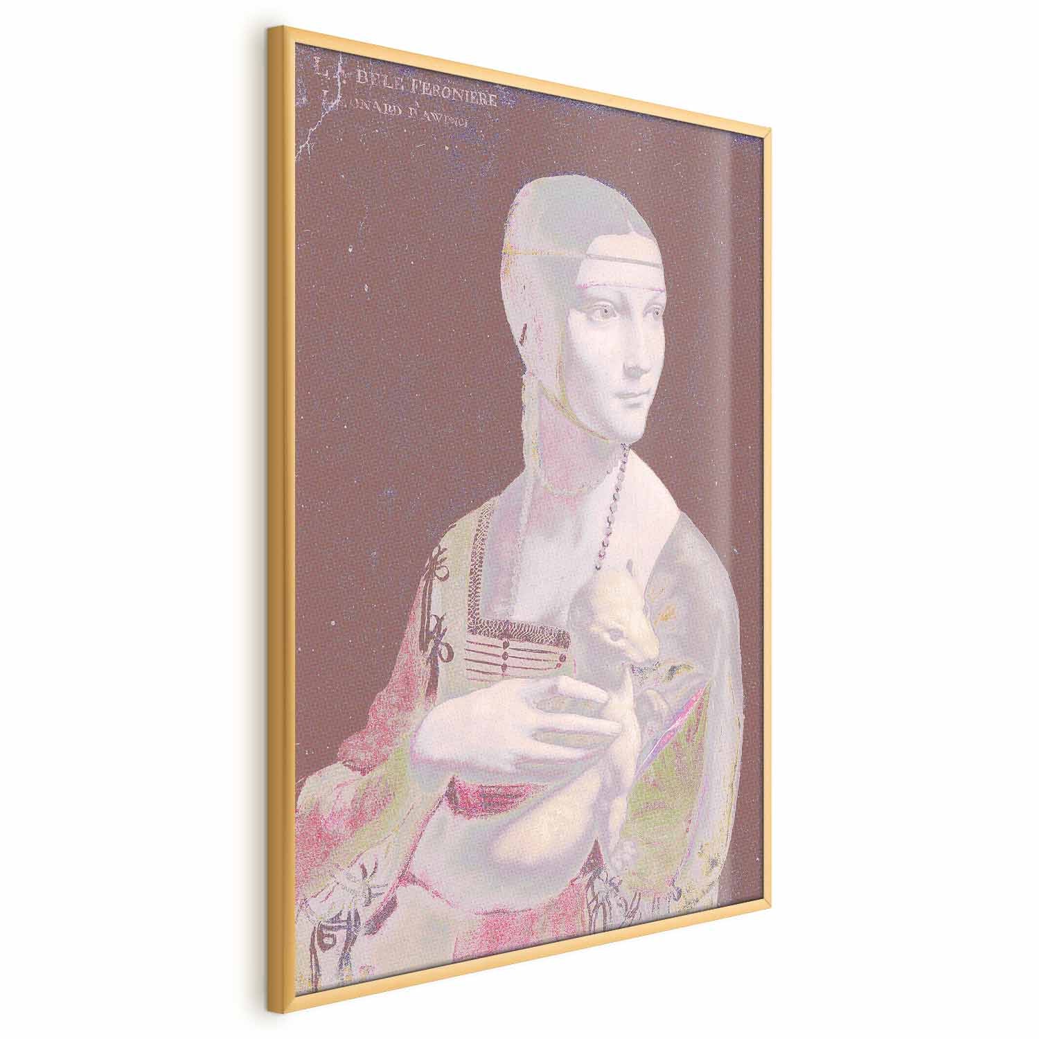 Pastel Woman Portrait Contemporary Poster