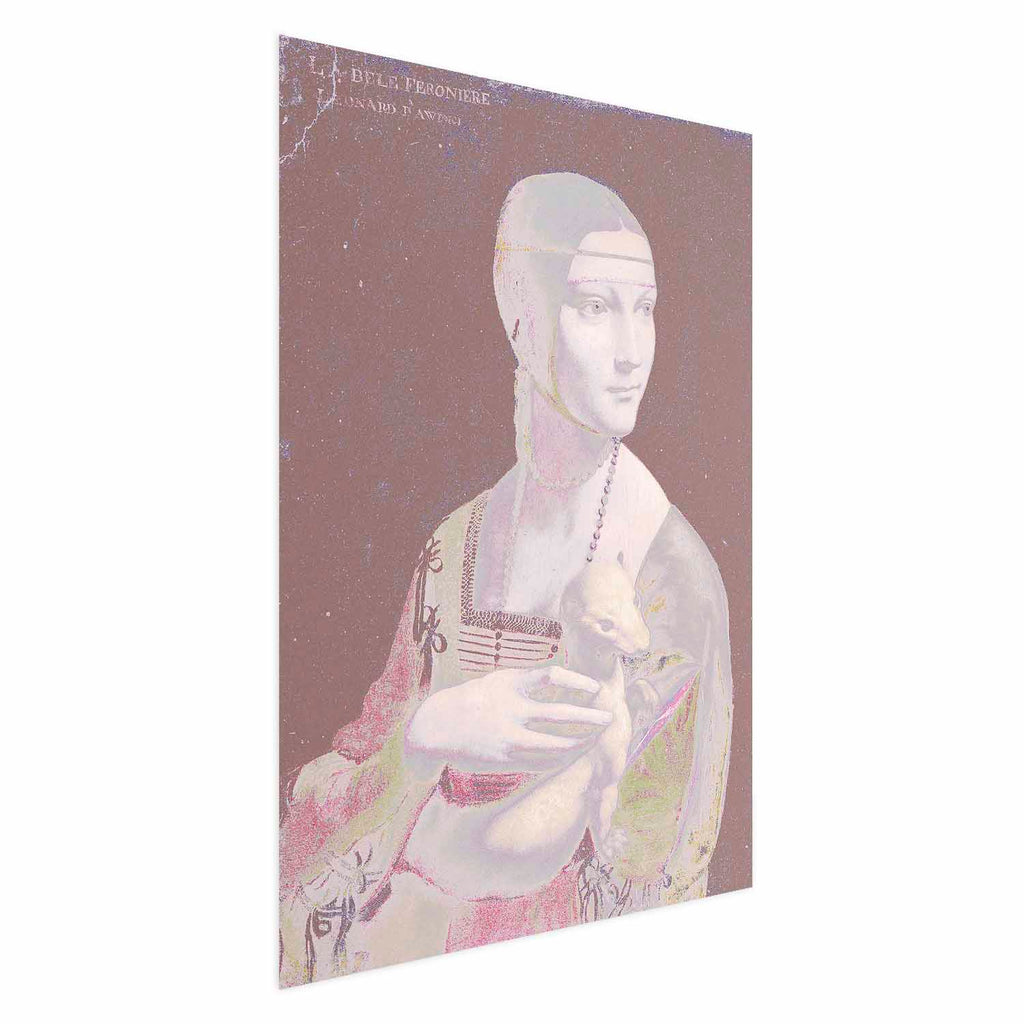 Pastel Woman Portrait Contemporary Poster