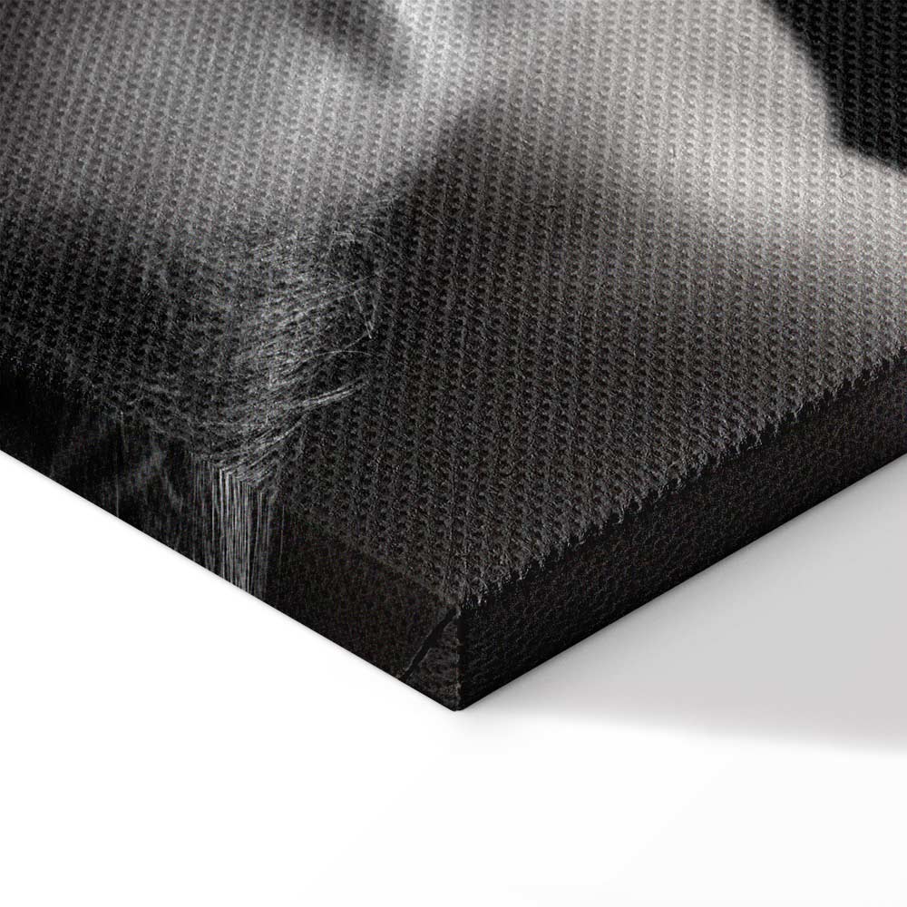 Woman Face Smoke Cloud Photo Canvas Print