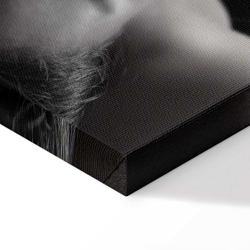 Woman Face Smoke Cloud Photo Canvas Print