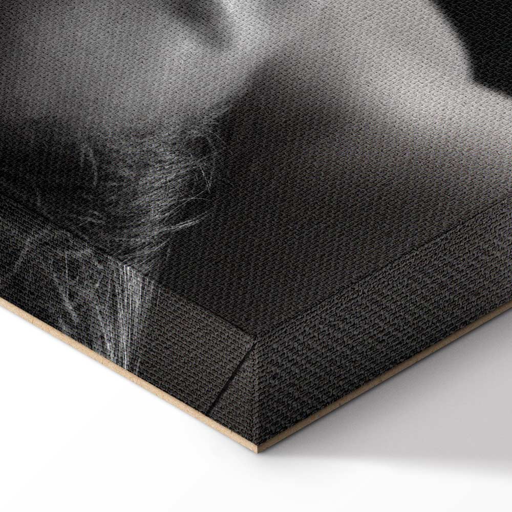 Woman Face Smoke Cloud Photo Canvas Print