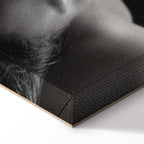 Woman Face Smoke Cloud Photo Canvas Print