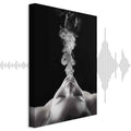 Woman Face Smoke Cloud Photo Canvas Print
