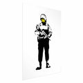Smiling Policeman Street Art Poster