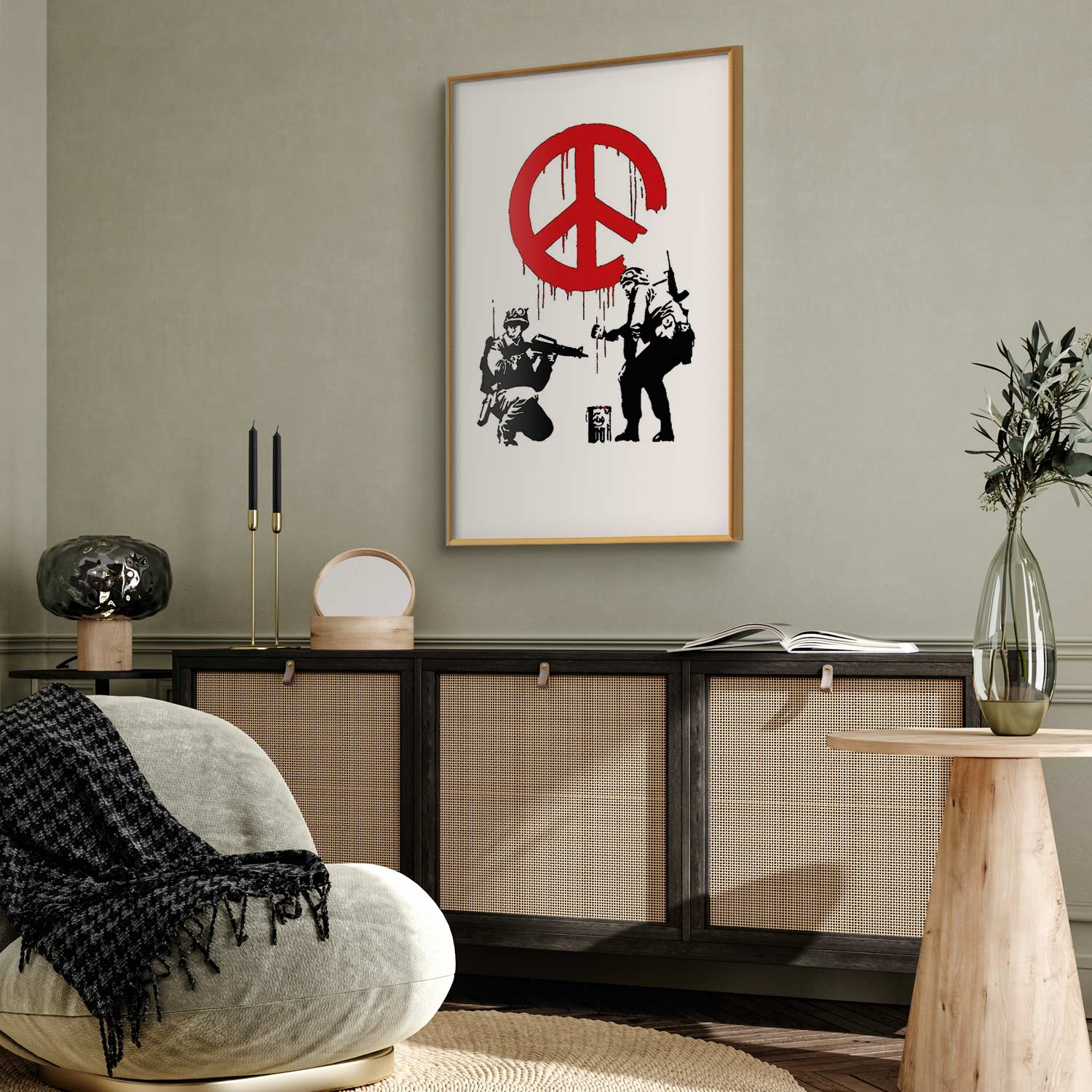 CND Soldiers Graffiti Poster