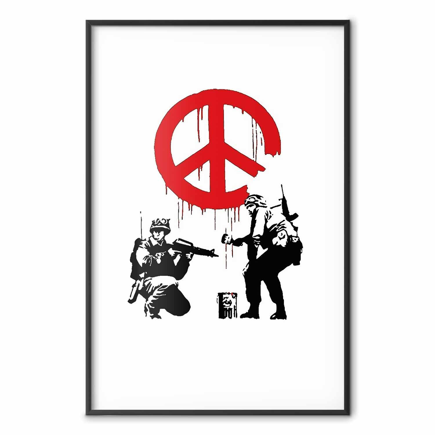 CND Soldiers Graffiti Poster