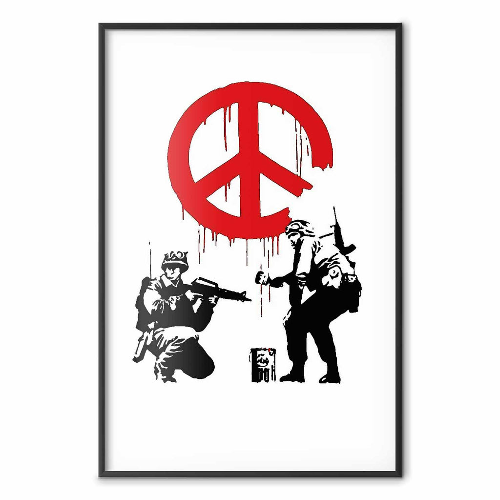 CND Soldiers Graffiti Poster