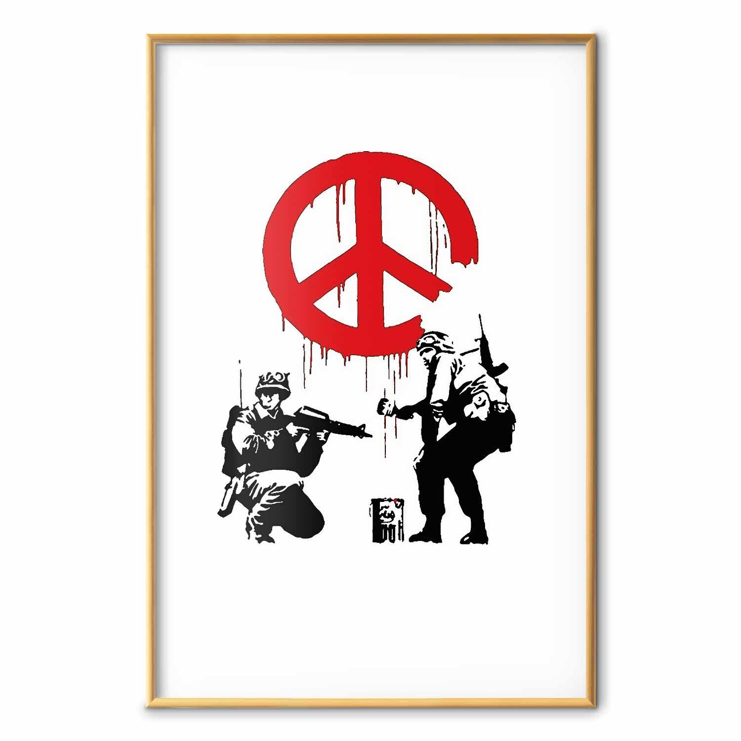 CND Soldiers Graffiti Poster