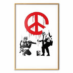 CND Soldiers Graffiti Poster